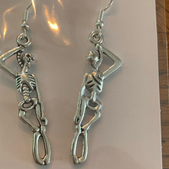 “sterling silver Skeleton” earrings. - Picture 3 of 3